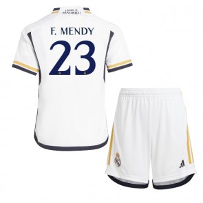 Real Madrid Ferland Mendy #23 Hjemmebanesæt Børn 2023-24 Kort ærmer (+ korte bukser)